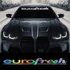 Eurofresh Slogan Car Windshield Sticker Auto Front Rear Window PVC Vinyl Decal Car Body Styling Decoration Sticker Accessories