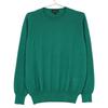 DRAWER Green Crew Neck Cashmere Silk Pullover Knit Tops 2 greenUsed