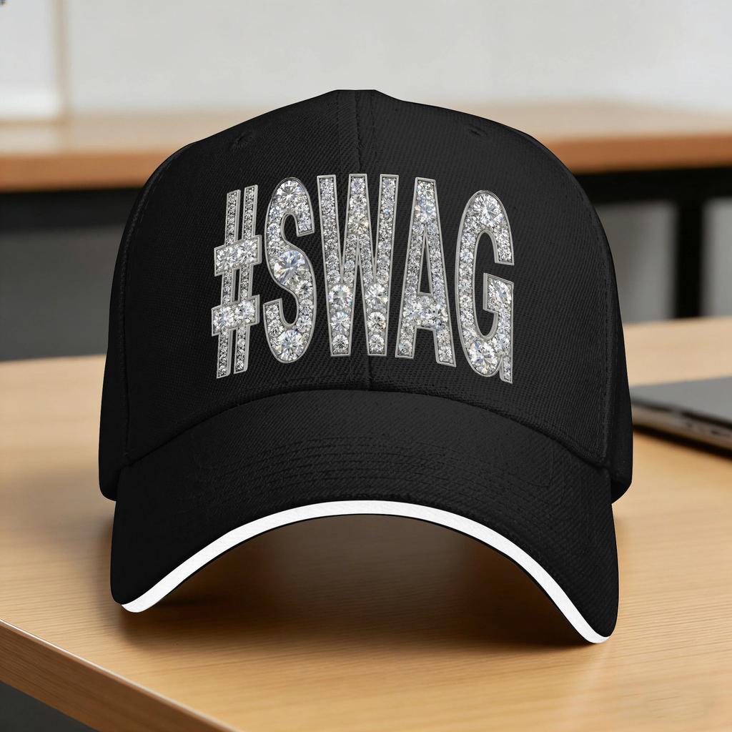 #Swag Baseball Cap Running Hippie Sunscreen Trucker Hat Female Male Fashion Design Baseball Caps