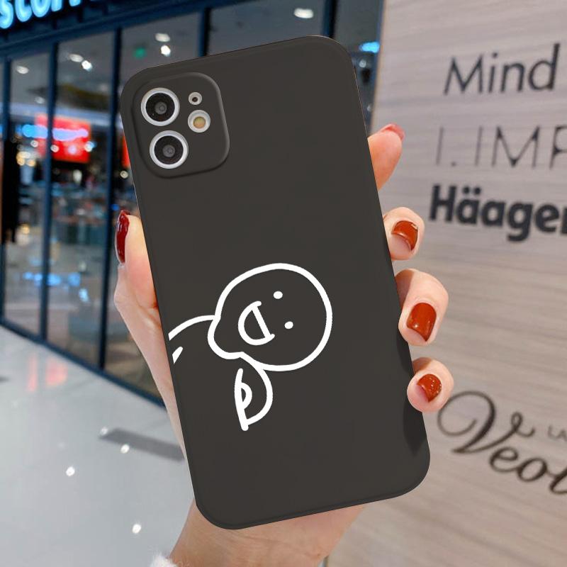 Fun and funny matchstick man phone case iPhone 16 15 14 13 12 11 Pro Max X XS XR 8 Plus silicone anti drop soft phone case