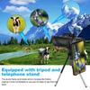 80x100 Telescope Long Range Bak4 Prism Monocular With Tripod Phone Clip Hunting Camping Bird Watching
