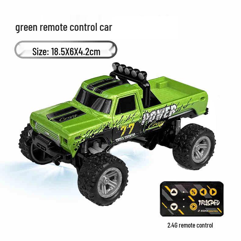 1:64 Mini Off-Road Big Foot RC Car with Alloy, Cool Lights & Shock Absorption for Kids