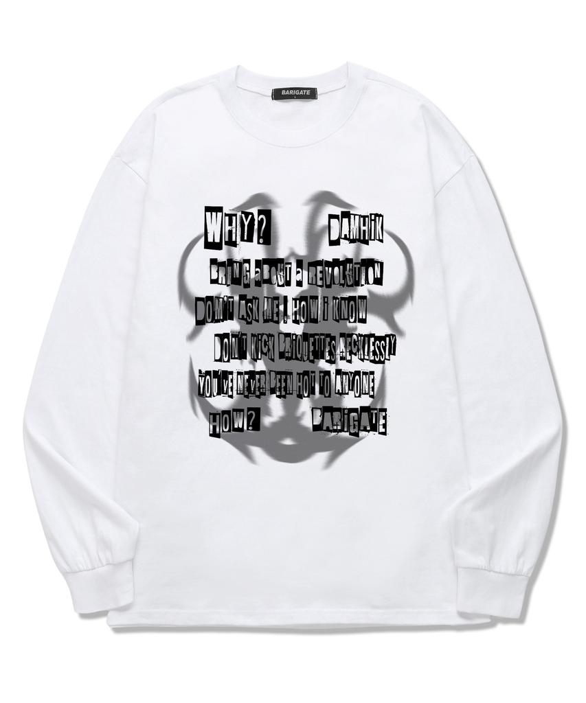 Baligeiteu Font Blur Long Sleeve (Bls010) Black