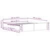 Bed Frame without Mattress Black Oak Look 200 x 200 cm