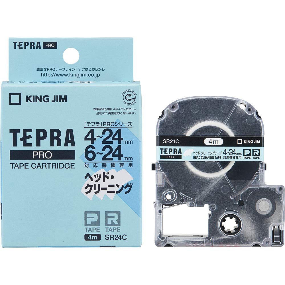 

Стрічка для очищення голови King Jim Tepra PRO SR24C білий