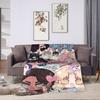 Alien Stage Manga Art Blanket  Soft Novelty Plush Bedding Throws For Girls Boys Bedroom Flannel Bedspread Bed Cover