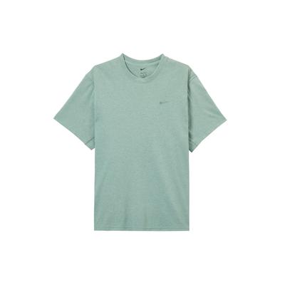 Koszulka treningowa Dri-FIT z haftowanym logo głównym, odprowadzająca pot, wygodna, z krótkim rękawem i okrągłym dekoltem, męska, topy, Coastal-Blue DV9832-361