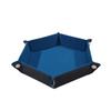 Foldable Storage Box PU Hexagonal Tray For Dice Table Games Coin Tray Desktop Storage Boxes Trays Decor Household Supplies