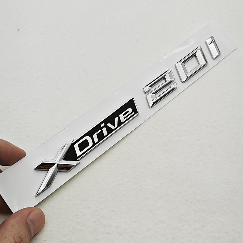 BMW X1 X2 X3 X4 G01 3D ABS Car Letters Logo XDrive 20d X Drive 20i Rear Trunk Badge Side Fender Emblem Exterior Accessories