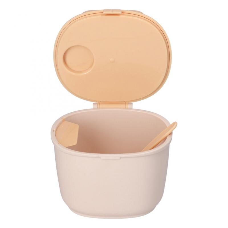 Portable Baby Milk Powder Box Bunny Ears Shaped Food Snack Storage Sealed PP Box With SpoonYellow