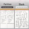 Partitioned Math Scratchpad for Students: Ideal for Elementary, Junior High, and High School Exam Prep and Drafts.