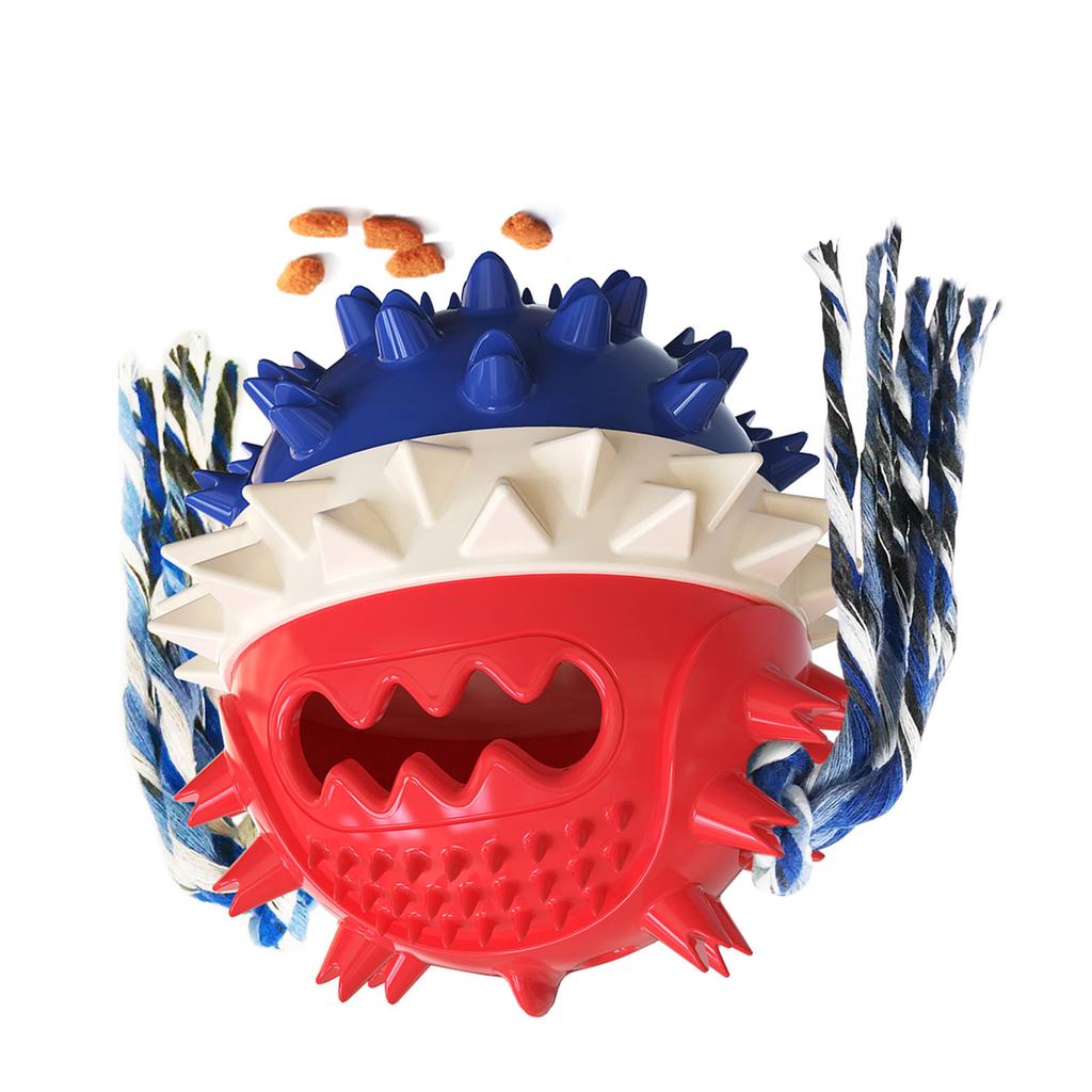 Squeaky Dog Toy Treat Dispensing Jumping   Sound Making   Chewer Pet Interactive Game Tool for Household Use