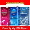 Celebrity Night Ultra İnce 002 Hyaluronik Asit Prezervatifler - Bol Yağlı, Gece Kulüpleri ve Oteller İçin 100'lü Paket