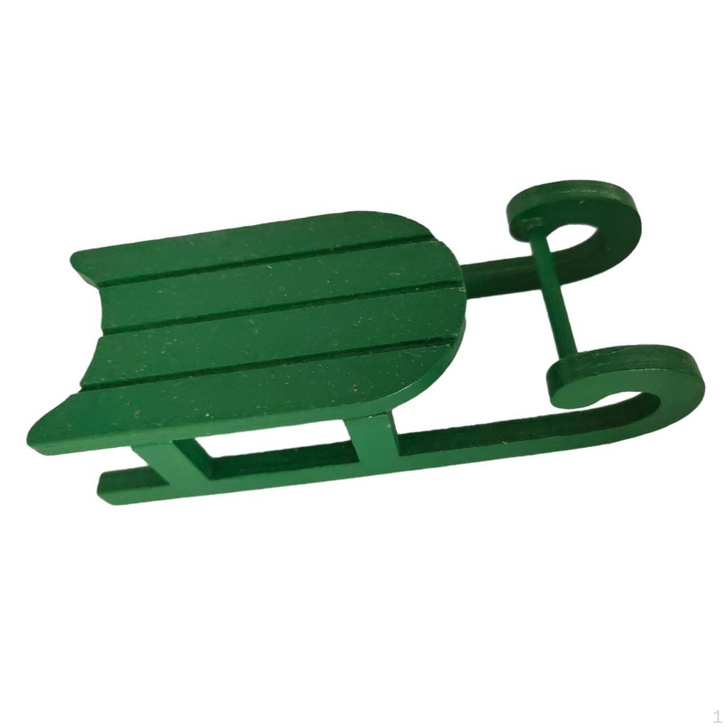 Miniature Sled Dollhouse Decoration DIY Crafts Slide Furniture Accessories Scene Model Simulation