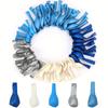 102Pcs Blue Balloon Arch Set Royal Blue and Navy Blue Metallic Balloons for Birthday Wedding and Graduation Party Decorations