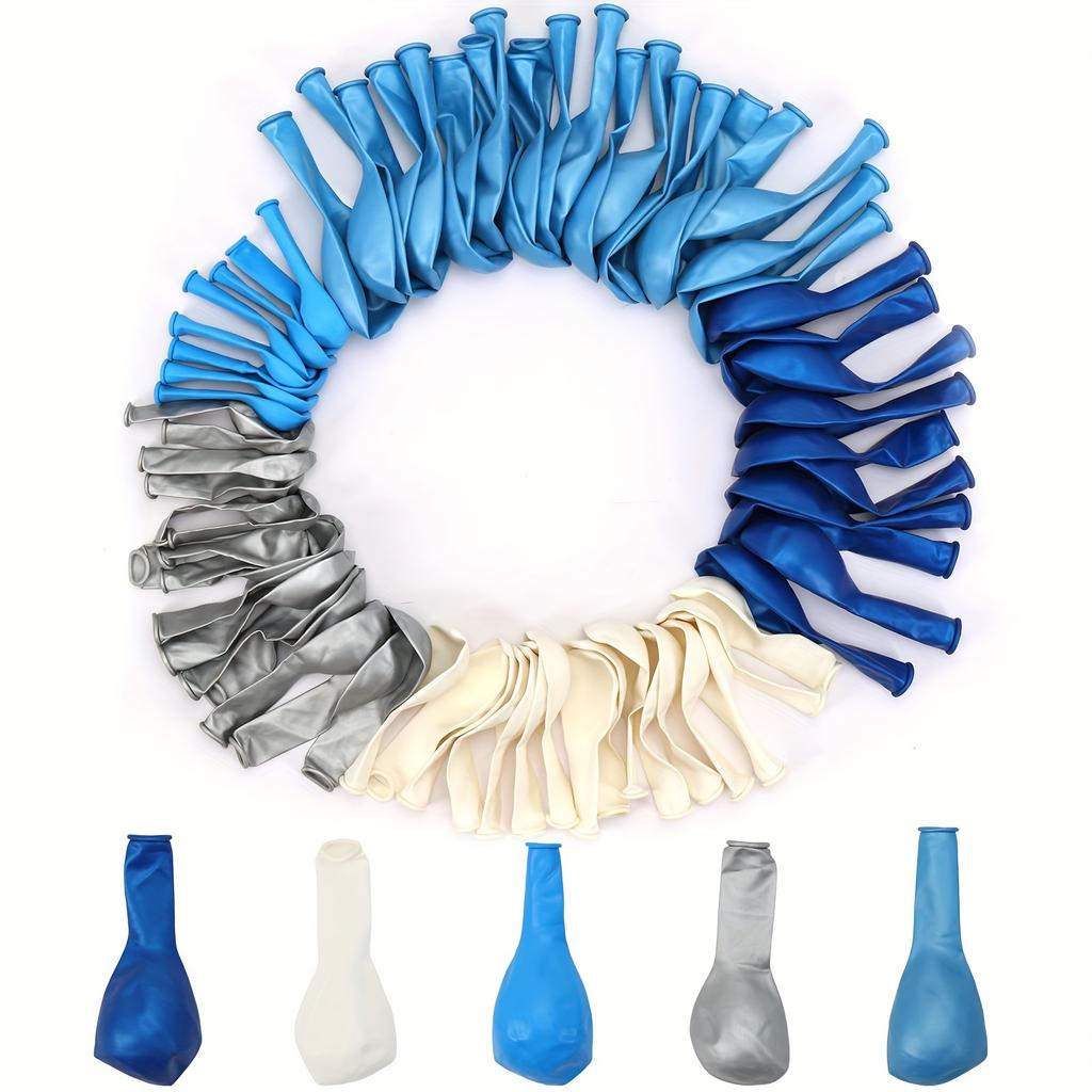 102Pcs Blue Balloon Arch Set Royal Blue and Navy Blue Metallic Balloons for Birthday Wedding and Graduation Party Decorations