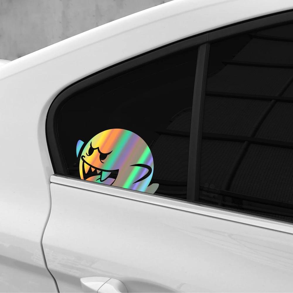 Car Sticker BOO GHOST PEEKER Vinyl Decal Waterproof JDM Sticker Body Window Door Auto Exterior Cute Funny Decoration Accessories