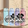 1PC Octopus Tentacle Pattern 750ml Color Plastic Sports Water Bottle Leakproof Flip Straw Lid Suitable for Sports Office Home Use