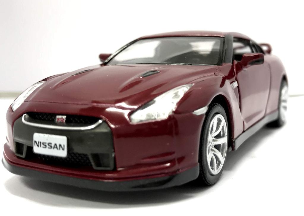 KiNSMART 2009 Nissan R35 Pullback Minicar Red 1/36 GT-R