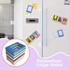5Pcs Magnetic Photo Frames, 3-Inch Vertical Transparent Polaroid Fridge Magnets, for Wall Door DIY Photo Display