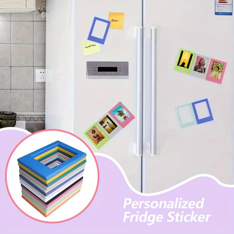 5Pcs Magnetic Photo Frames, 3-Inch Vertical Transparent Polaroid Fridge Magnets, for Wall Door DIY Photo Display