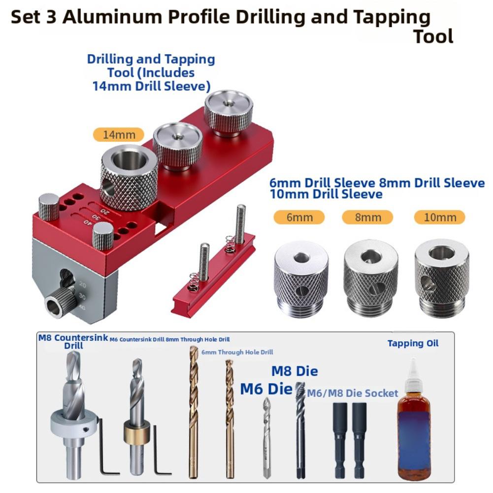 Tapping Fixture As Shown Profile Hole Locator Enhances Work Efficiency Round Shank Countersunk Drill M6 Threading M8 Threading