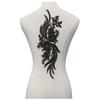 3D Flower Beads Lace Fabric Applique Patch Lace Sew on Patch Garment Applique  Craft Accessories