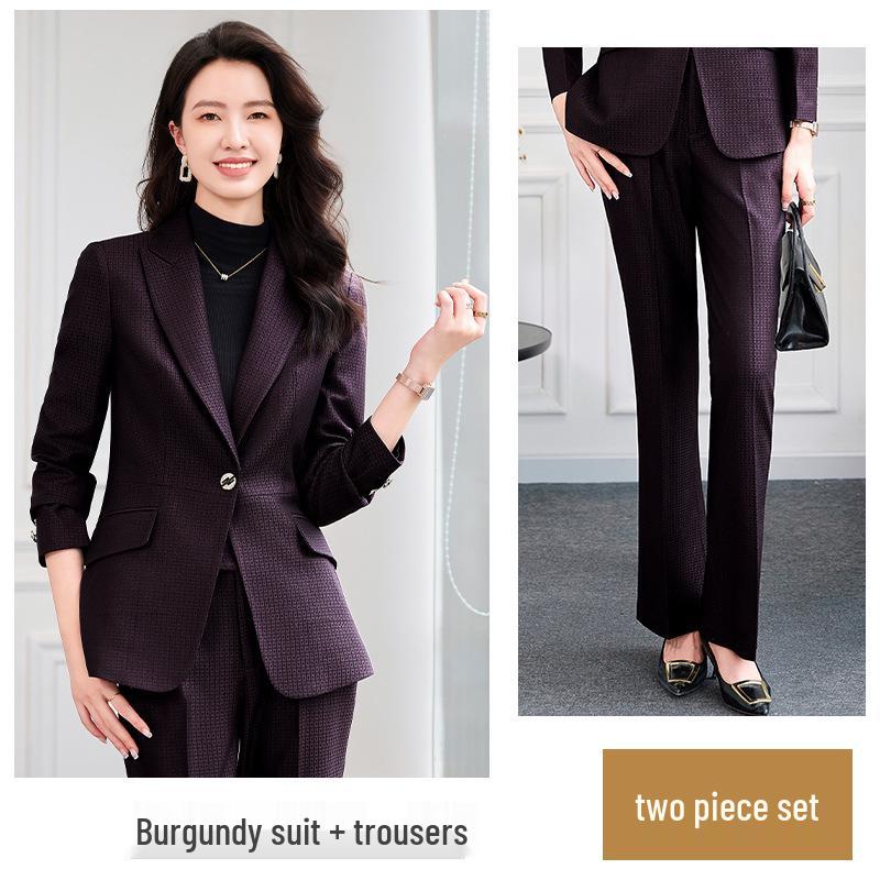 Zihong Spring/Autumn 2024 Women's Suit Set – Elegant, Goddess Style, Casual Workwear