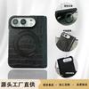 IPhone 18 Duo Flip Case With 360 Rotating Stand Full Coverage Magnetic Hinge Leather Cover Anti-Drop Protection