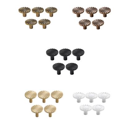 Nordic Light Luxury Gold Cabinet Single Hole Round Handle Electroplating Gold Drawer Cabinet Door Wardrobe Plastic Dresser Knobs