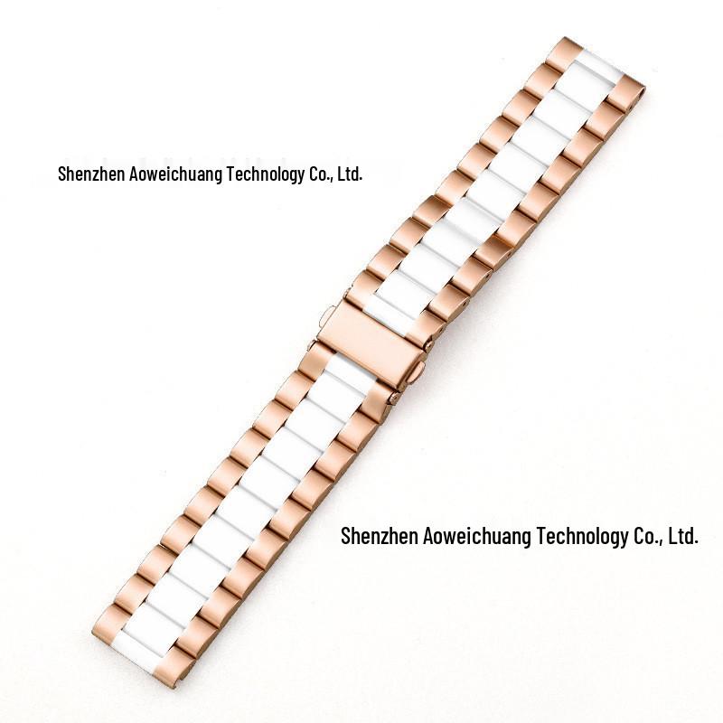 Universellt Metall Rostfritt Stål Klockarmband för Apple, Samsung, Huawei
