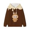 Labubu Printed Kids Long Sleeve Anime Boys Girls Hoodies Autumn Casual Clothes Thin Coat Children Cartoon Jackets Gifts