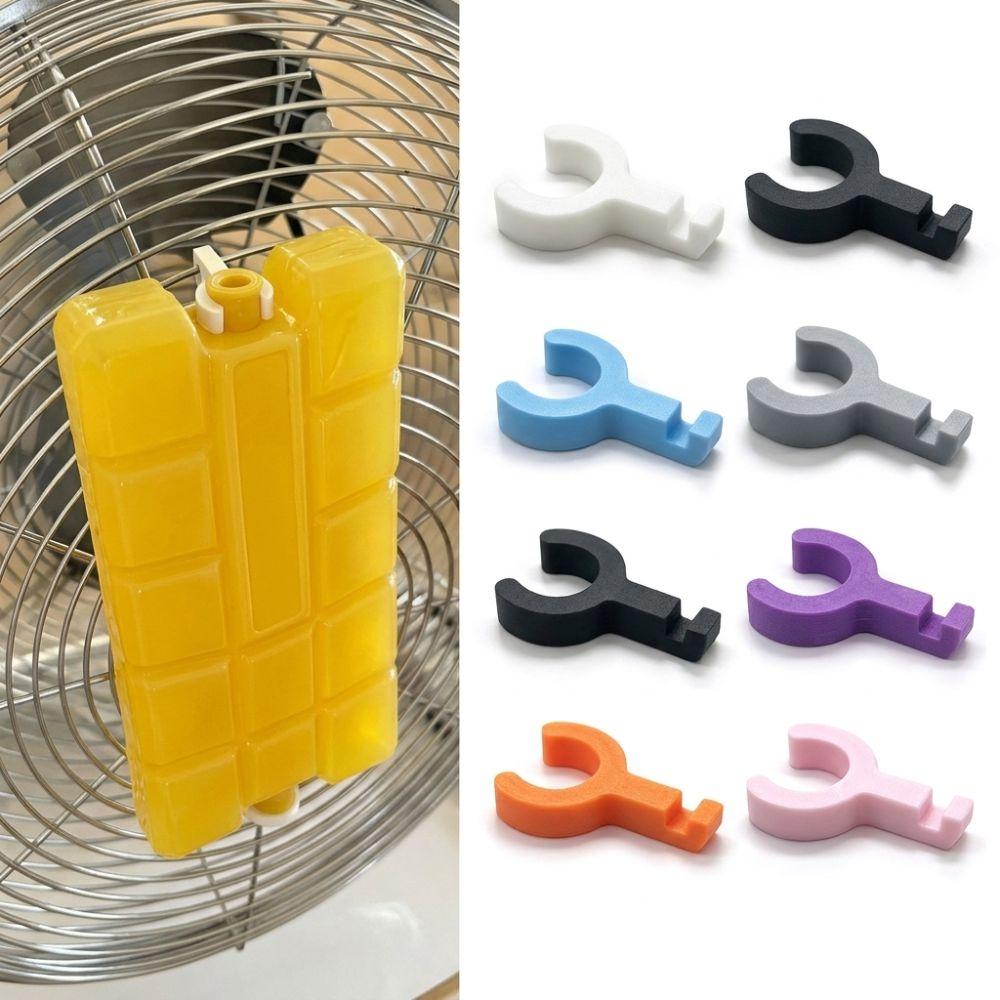 5Pcs Air Cooling Fan Ice Pack Clip Plastic Ice Box Holder Clip Cooling Accessories