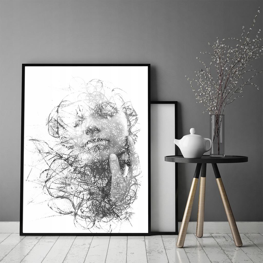 Picture poster In a frame 53x73 cm Woman Valentine's Day P739