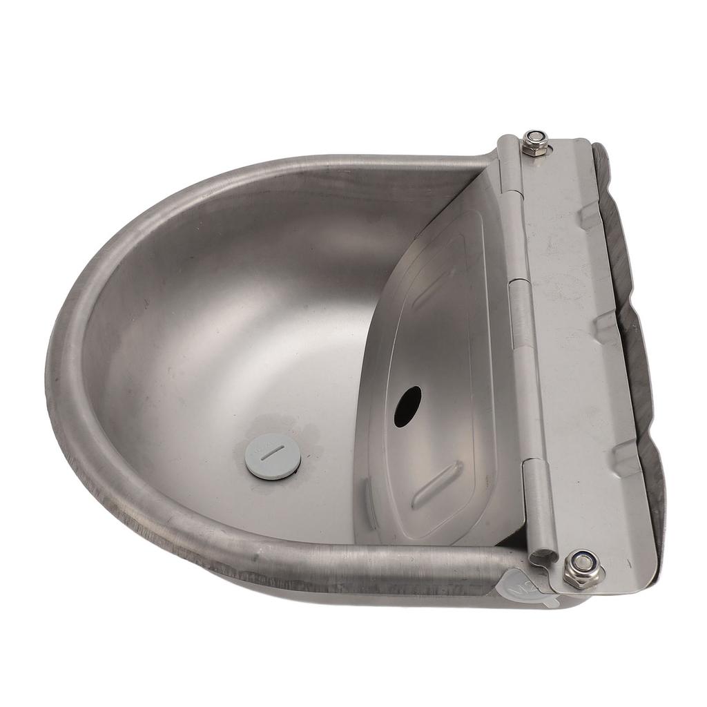 Automatic Water Bowl Stainless Steel Dog Auto Water Dispenser Livestock Waterer with Float Valve