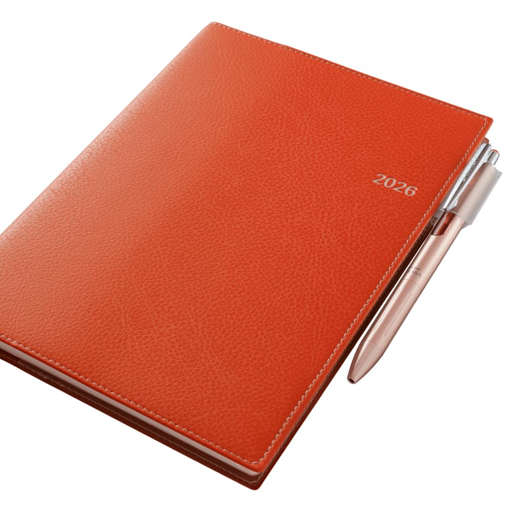NOLTY April Weekly 9682 Planner, 2026, Start, A5, Access, 1, Orange,
