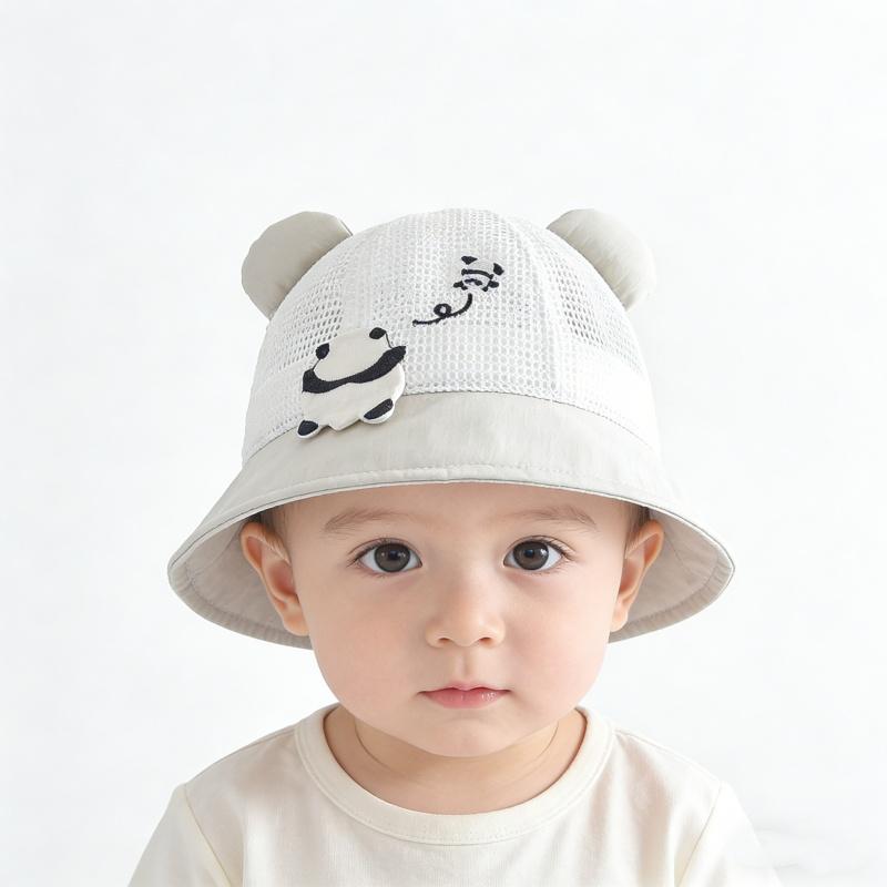 Outdoor Baby Hat: Baby Mesh Ultra Light Pot Hat, Three Dimensional Fisherman's Hat, Boneless, Easy Storage