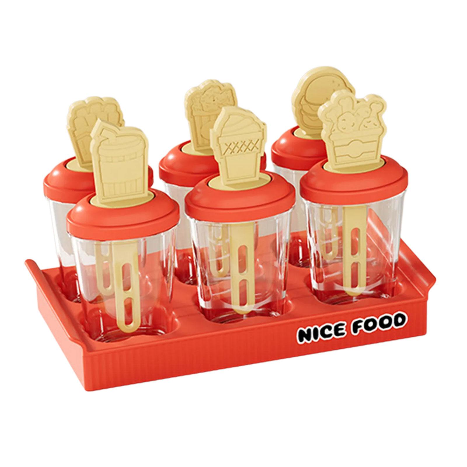 

Пластиковый Формочки для Эскимо Легко Использовать Формы для Мороженого Кухонные Принадлежности для Ручного Изготовления Легкое Извлечение Подходят для Вечеринок