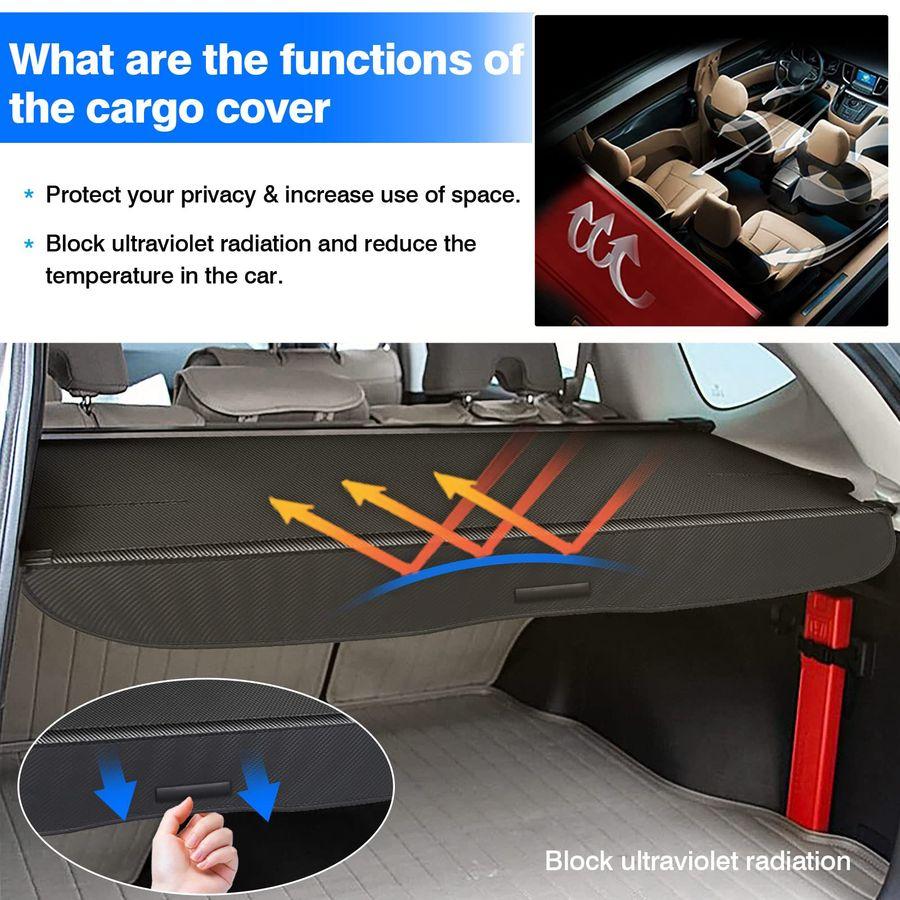 Cargo Cover for 20122016 Honda CRV Trunk Cover Retractable Trunk Shielding Shade Cargo for 20122016 CRV Accessories Luggage Cove