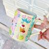 500 ML Large Capacity Coffee Mug Household High Beauty Cute Ceramic Breakfast Milk Cup Creative Relief Water Cups Birthday Gift