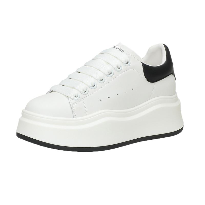 Nouvelles Chaussures de Course Décontractées à Bout Rond et Brides Croisées pour Femmes Mode Automne Augmentées Respirantes Confortables Chaussures de Sport NON:9302