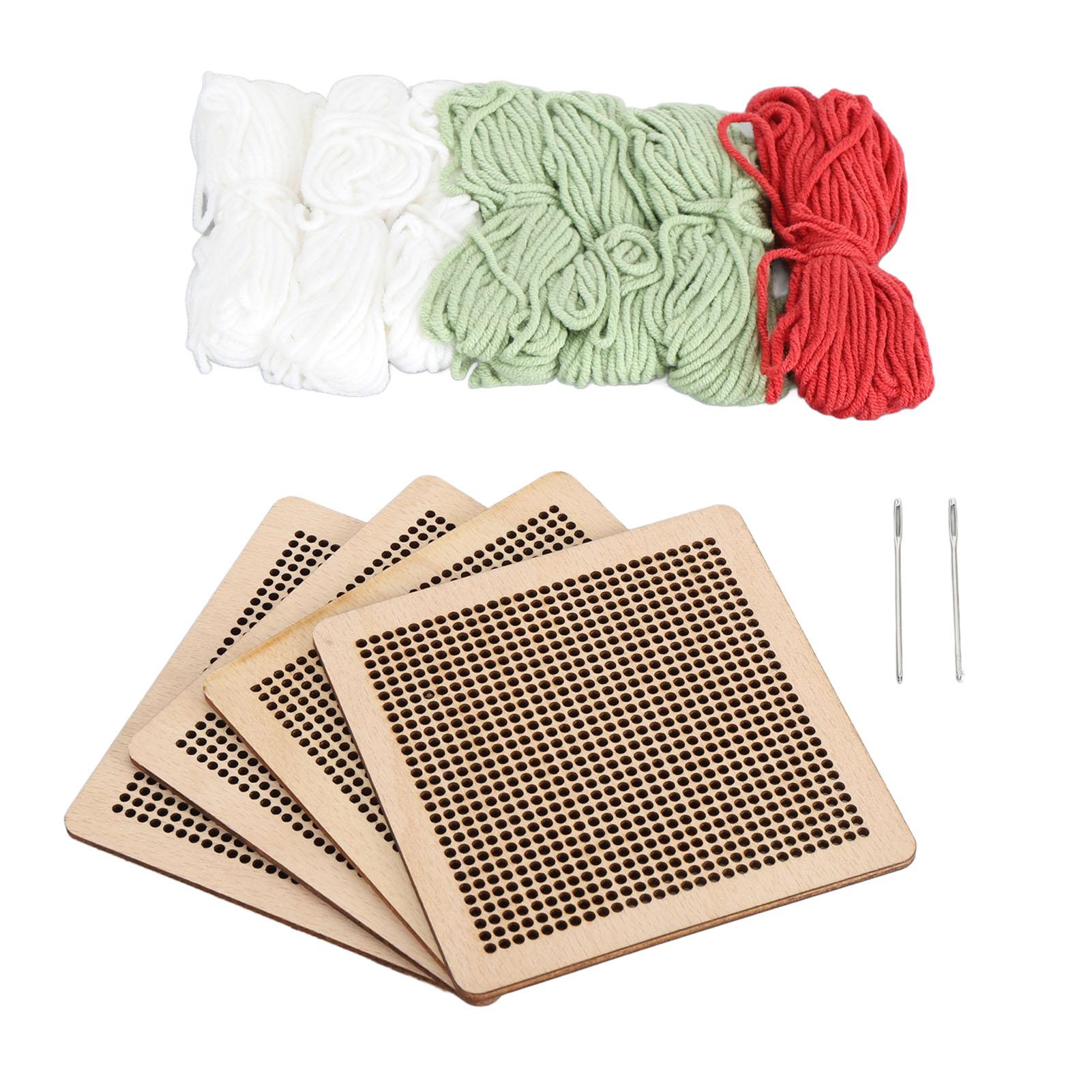 

4 шт. Набор для начинающих вышивальщиков крестом с цветочным узором, Набор для начинающих вышивальщиков, Набор для шитья, Набор для вышивания, Роза светло-зеленый