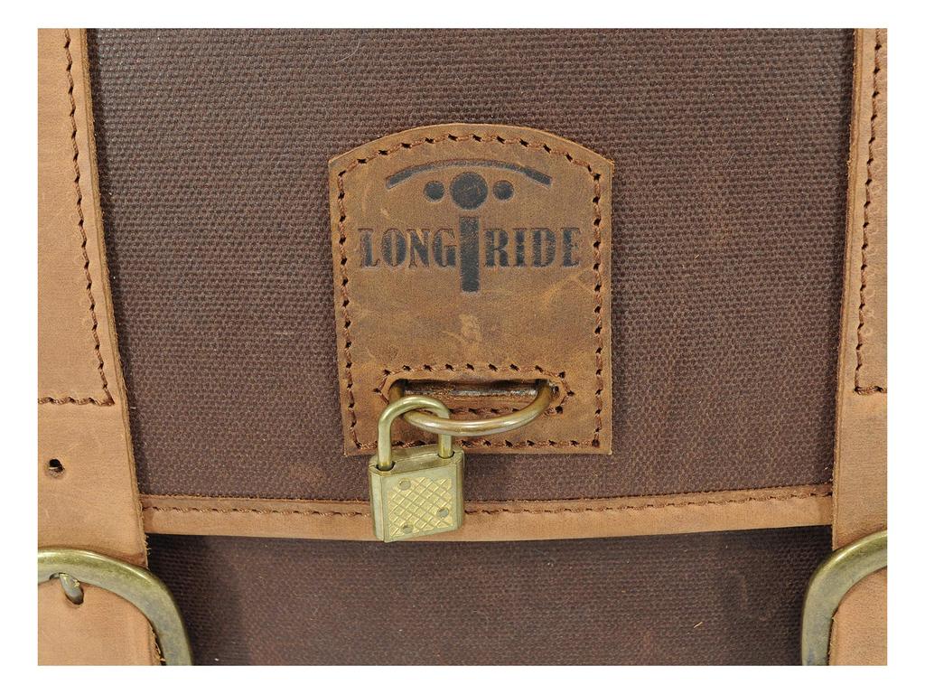LONGRIDE Heritage Saddlebag Lid Flap Brown CUS131WBRO (12.5L)