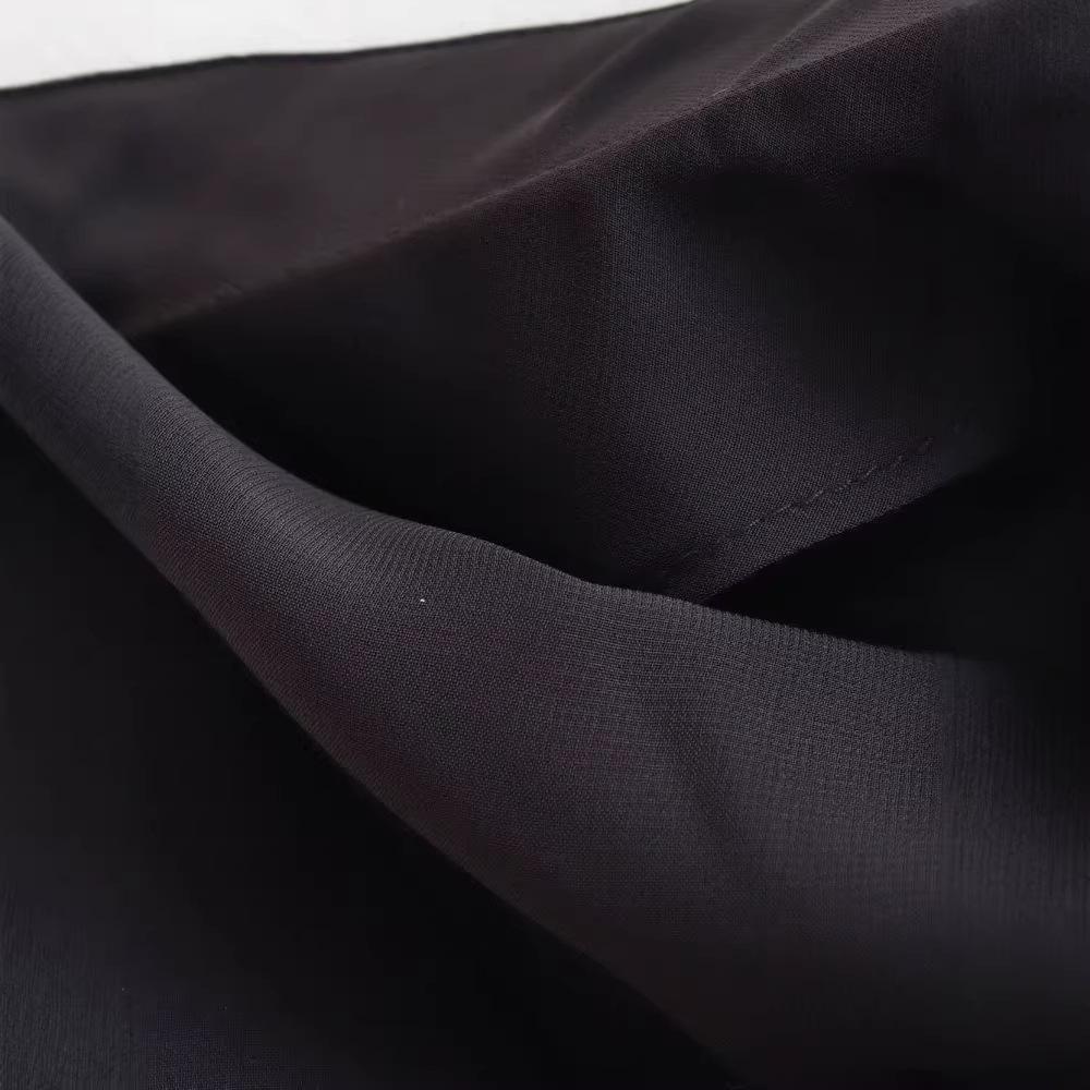 European and American Spring New Women's Clothing Temperament Waist Satin Texture Surface Tube Top Dress Women