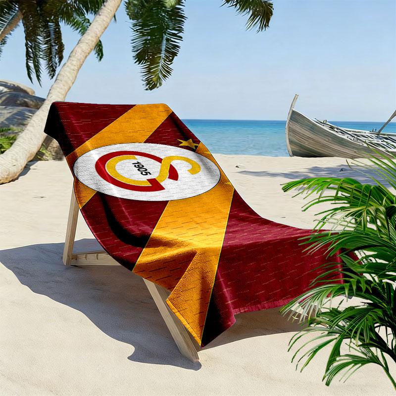 Galatasaray SK Print Beach Towel, Large Soft Quick Dry Towel for Beach Camping Swimming