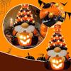 LED Glowing Halloween Gnome Statue Multi-Purpose Vintage Halloween Figurines Gnome Pumpkin Lantern Ornaments for Home Decor