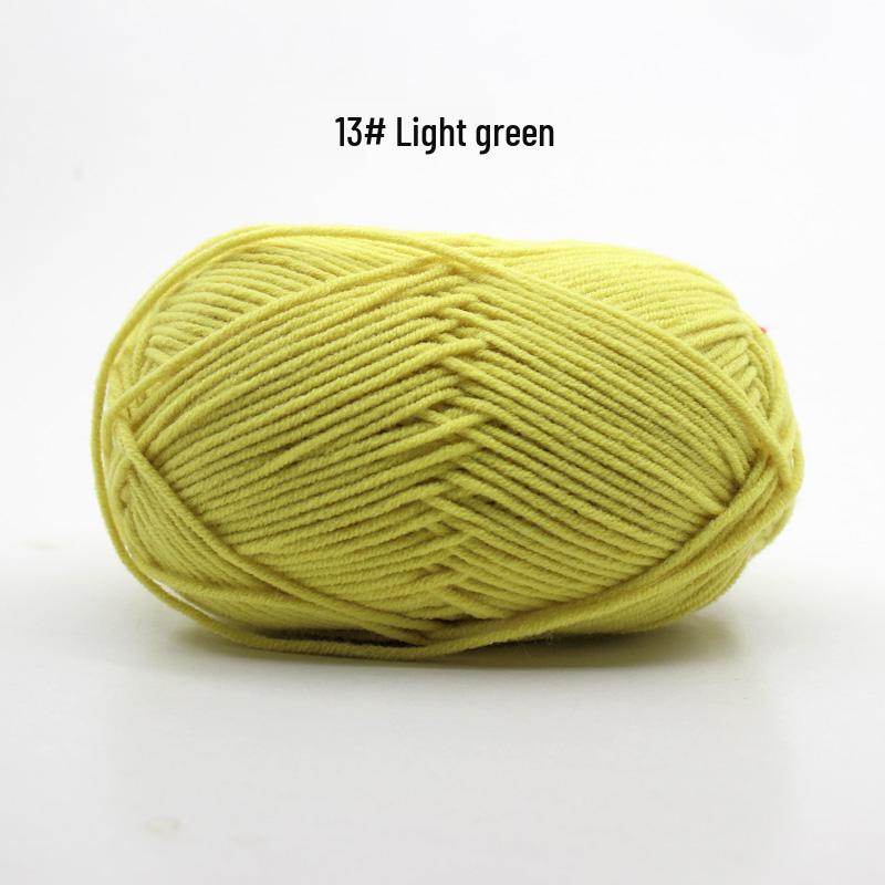 Medium Thick Handmade Cotton Baby Yarn for Knitting, Crochet, and DIY Projects