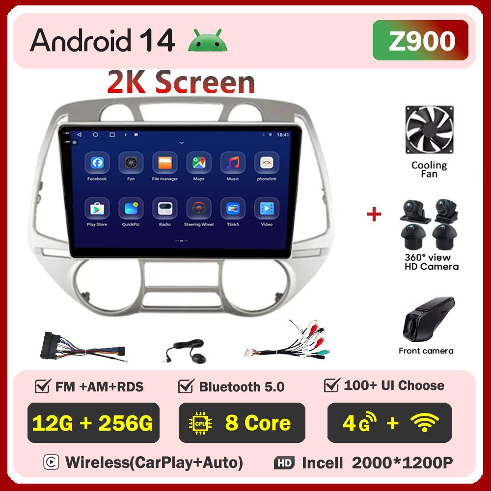 For Hyundai I20 I20 2008 - 2012 Car Radio Player Car Carplay Screen Autoradio Mirror Link Car Intelligent Systems Touch Screen