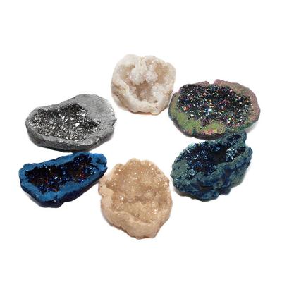 Ruwe Edelsteen Woondecoratie Genezende Steen Kristal Hoorn des Overvloeds Natuurlijke Agate Geode Mineraal Specimen