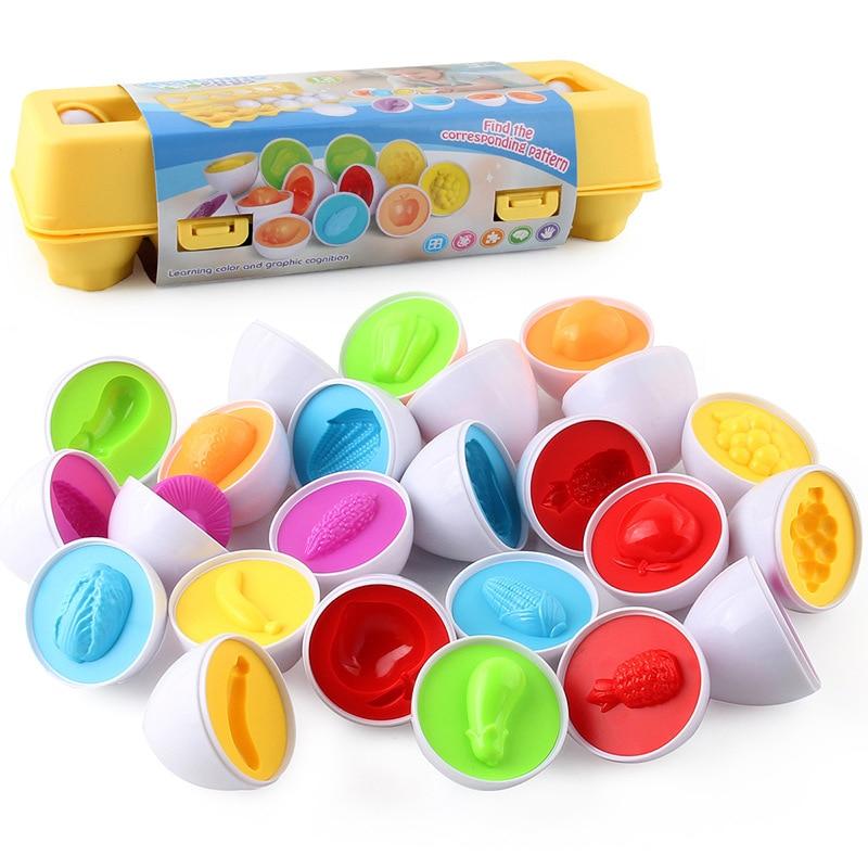 Baby Montessori Educational Toy Egg Puzzle Game Baby Toys Color Recognize Shape Match Nuts Bolts Screw Training Toy Toddler Gift